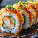Rollito de Tempura de Camarón Casero