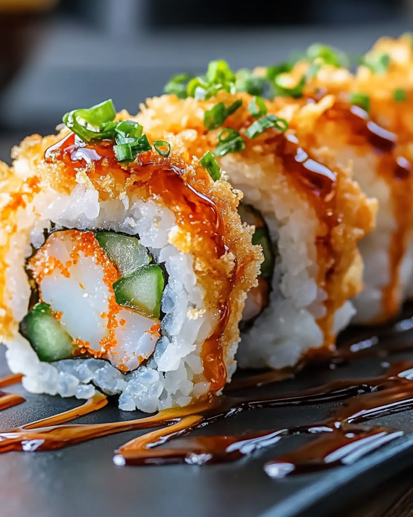 Rollito de Tempura de Camarón Casero