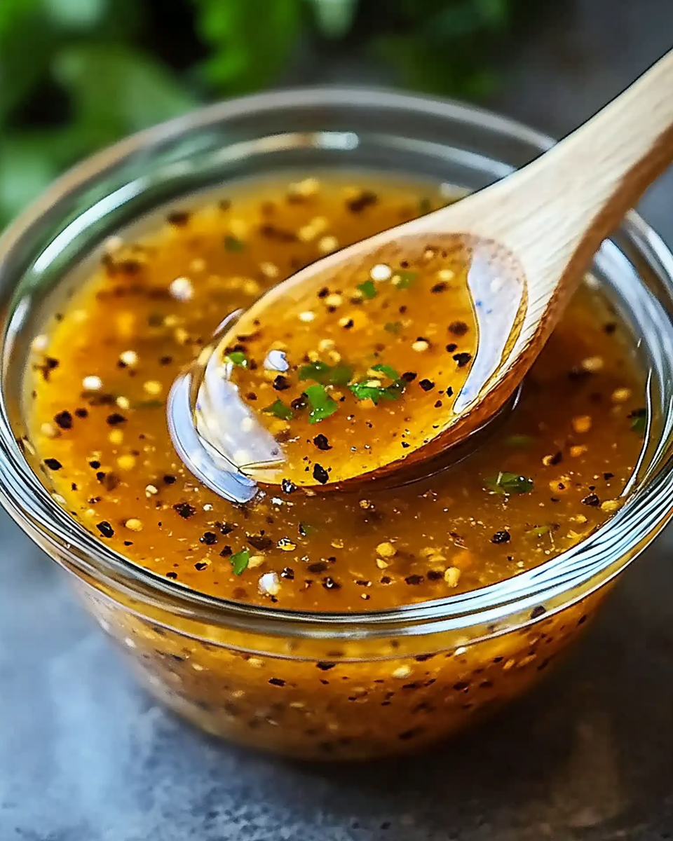 Salsa de Miel y Ajo con Pimienta