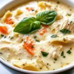 Sopa de Lasaña Blanca de Pollo