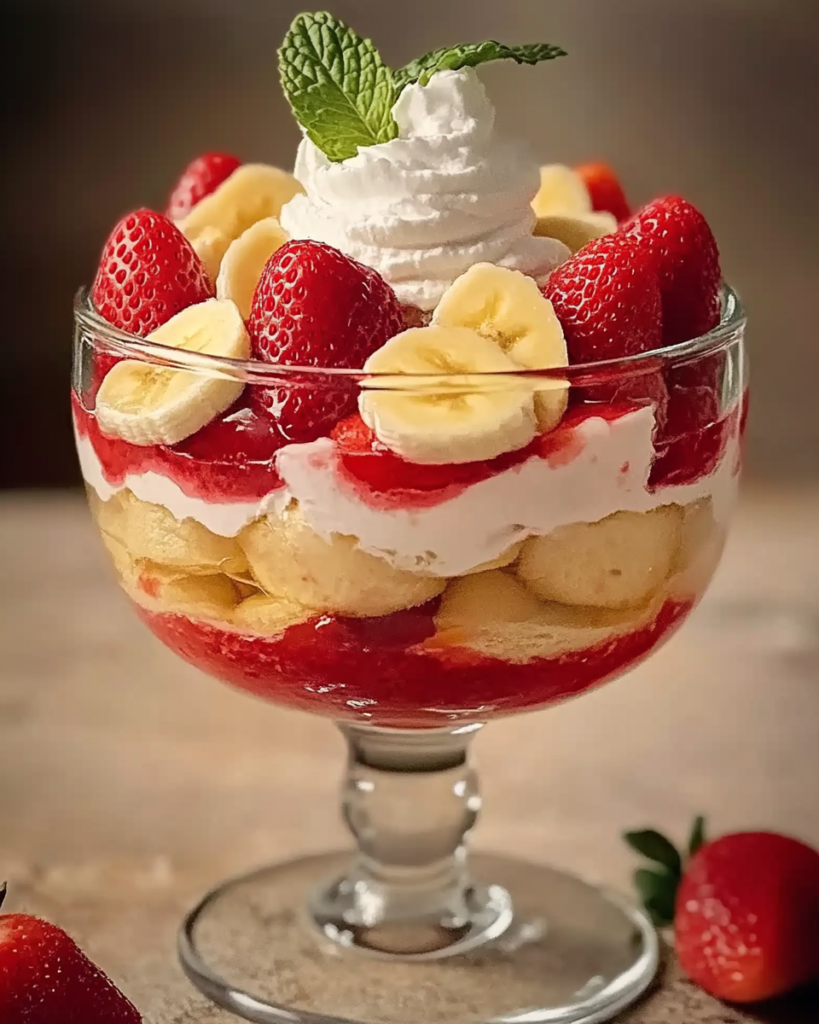 Sueño de Pudín de Fresa y Plátano