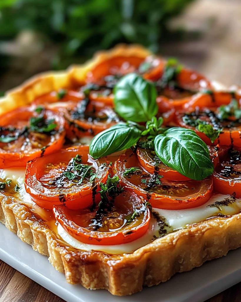 Tarta Delicia de Tomate y Albahaca
