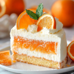 Tarta Helada de Naranja y Crema