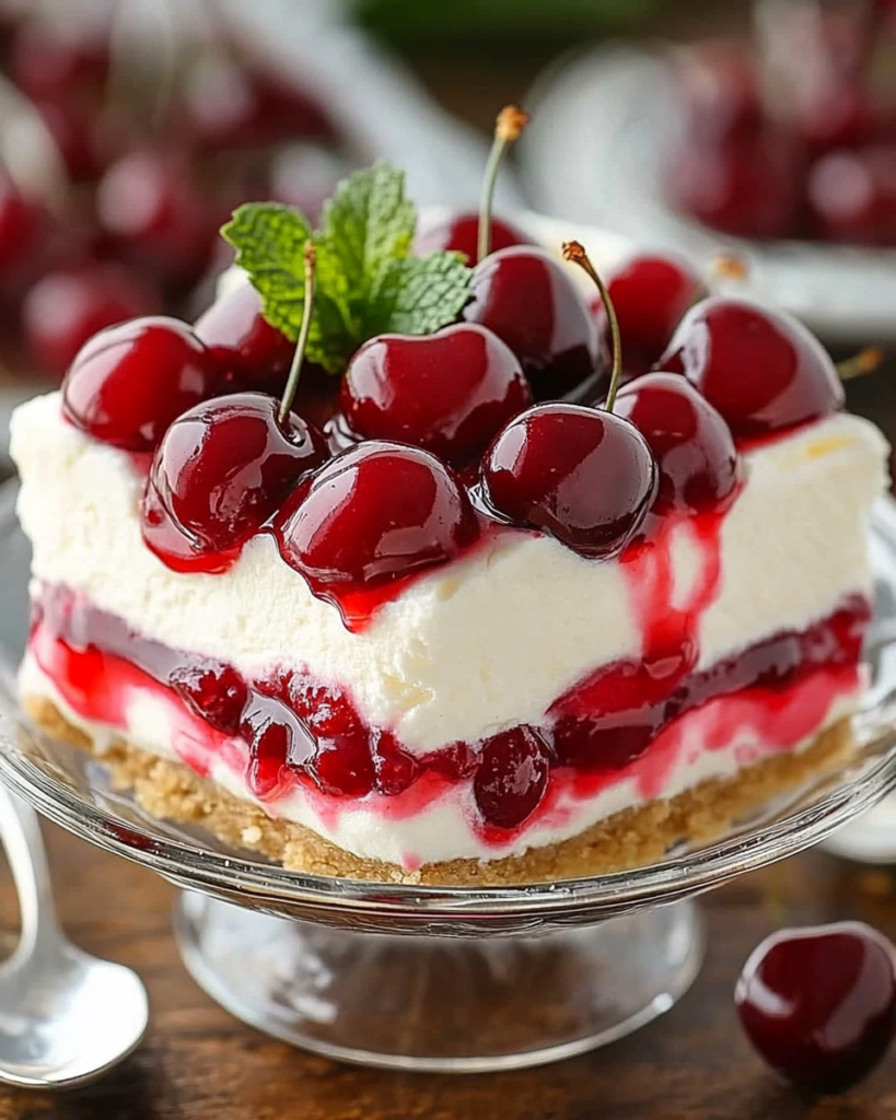 Tarta Lush de Queso con Cereza