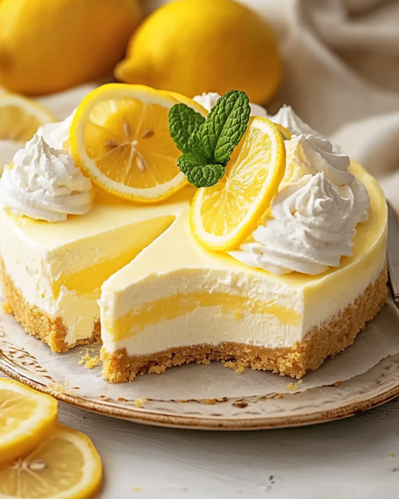 Tarta de Limón con Crema de Queso