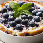 Tarta de Requesón y Arándanos al Horno
