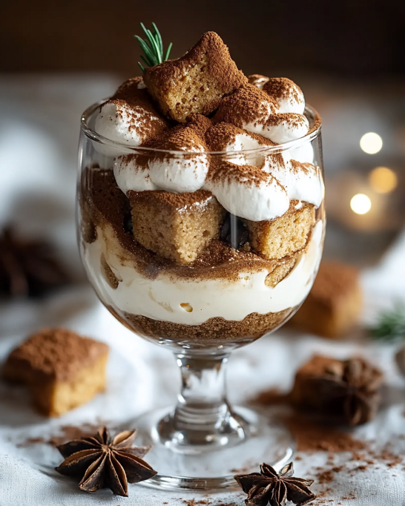 Tiramisú de Jengibre Sin Hornear en Vaso