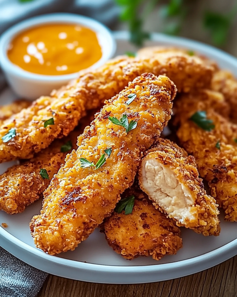 Tiras de Pollo Crujientes que Te Harán Desear Más