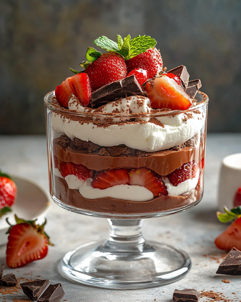 Trifles de Fresa y Chocolate