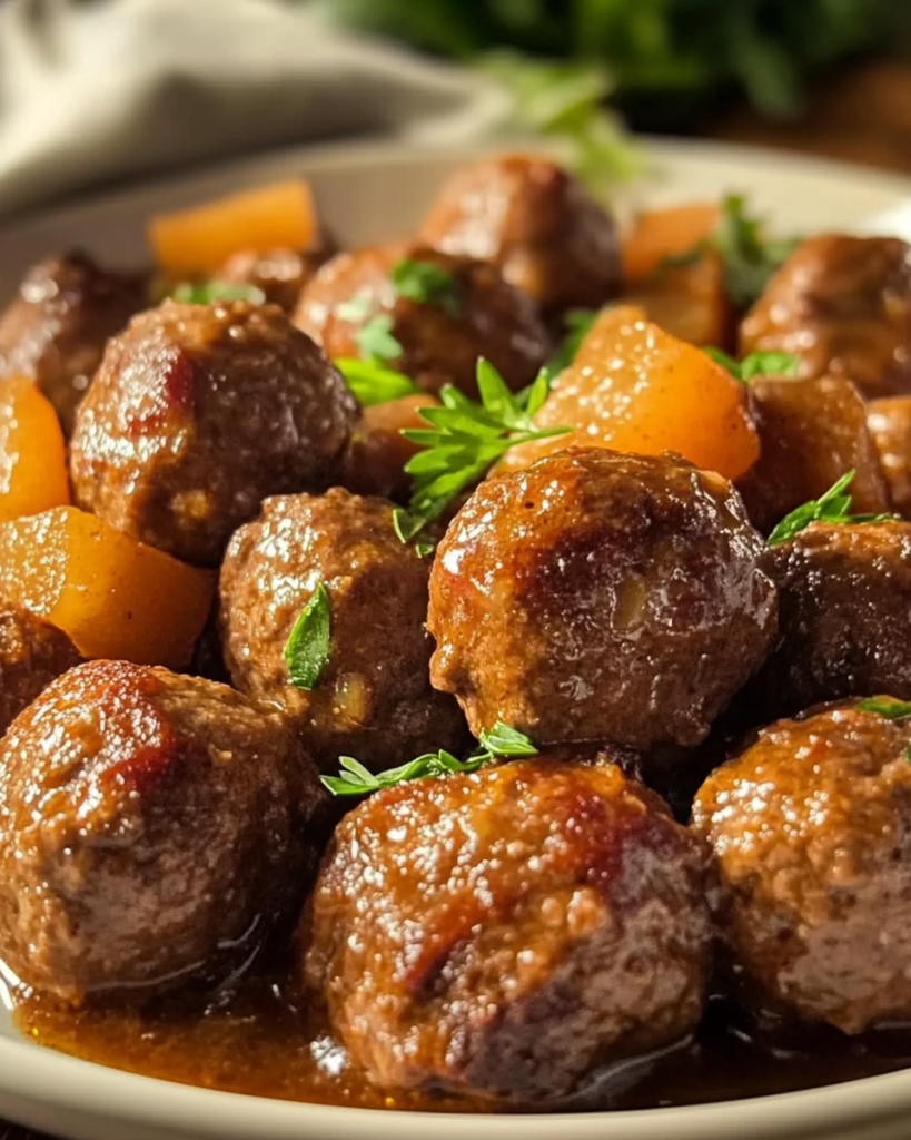 Albóndigas de Carne en Olla de Cocción Lenta