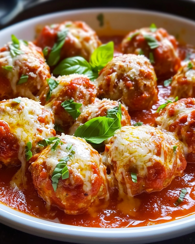 Albóndigas de Pollo a la Parmesana en Olla de Cocción Lenta