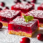 Barritas de Curd de Arándano con Costra de Mantequilla de Nuez
