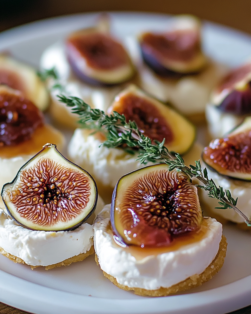 Bocaditos de Queso de Cabra con Mermelada de Higo