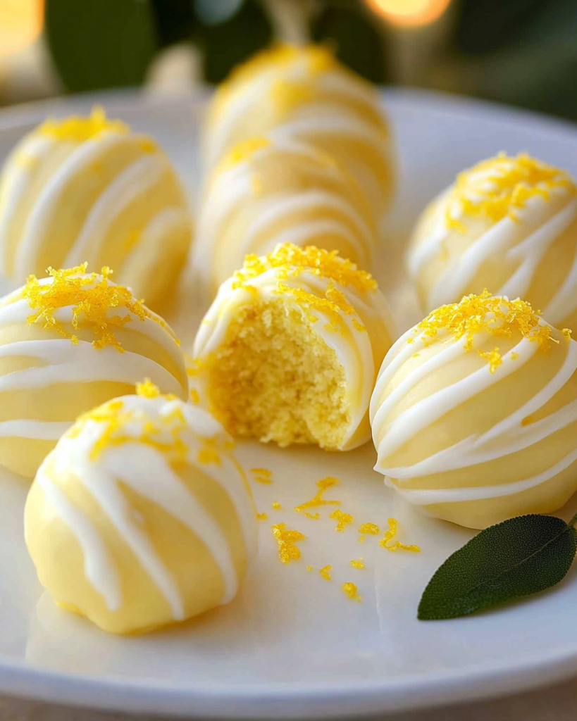 Bolas de Pastel de Limón