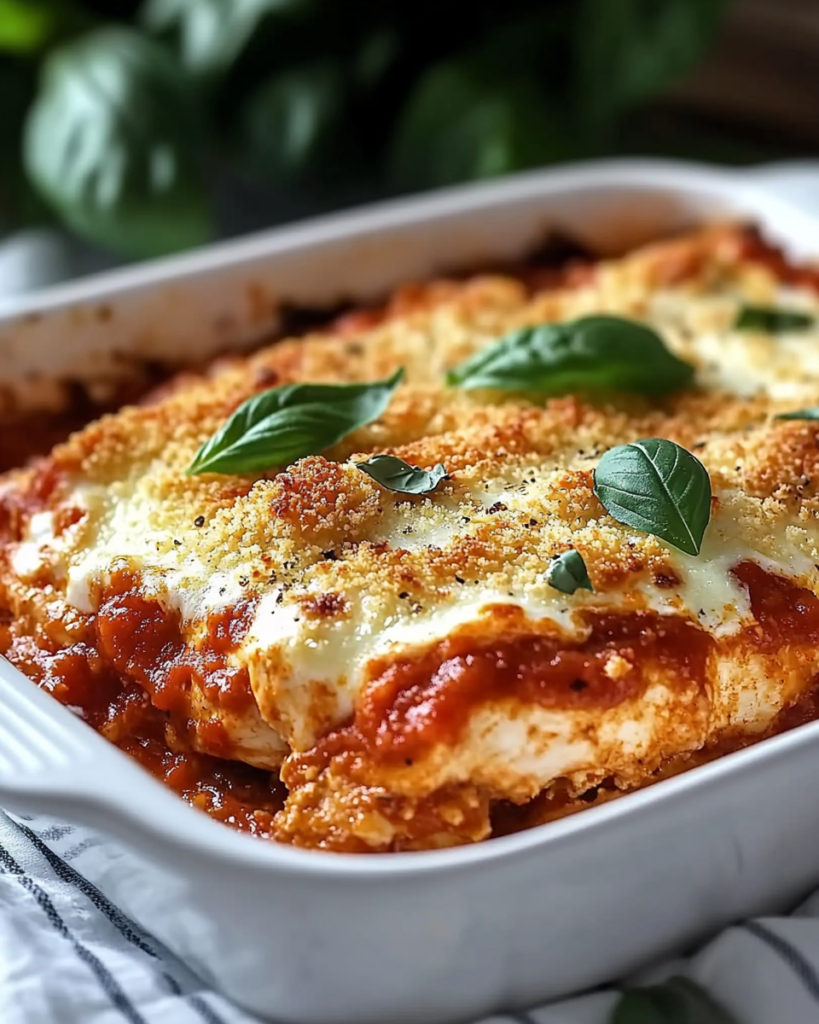 Cazuela de Pollo a la Parmesana para Noches Acogedoras en Familia