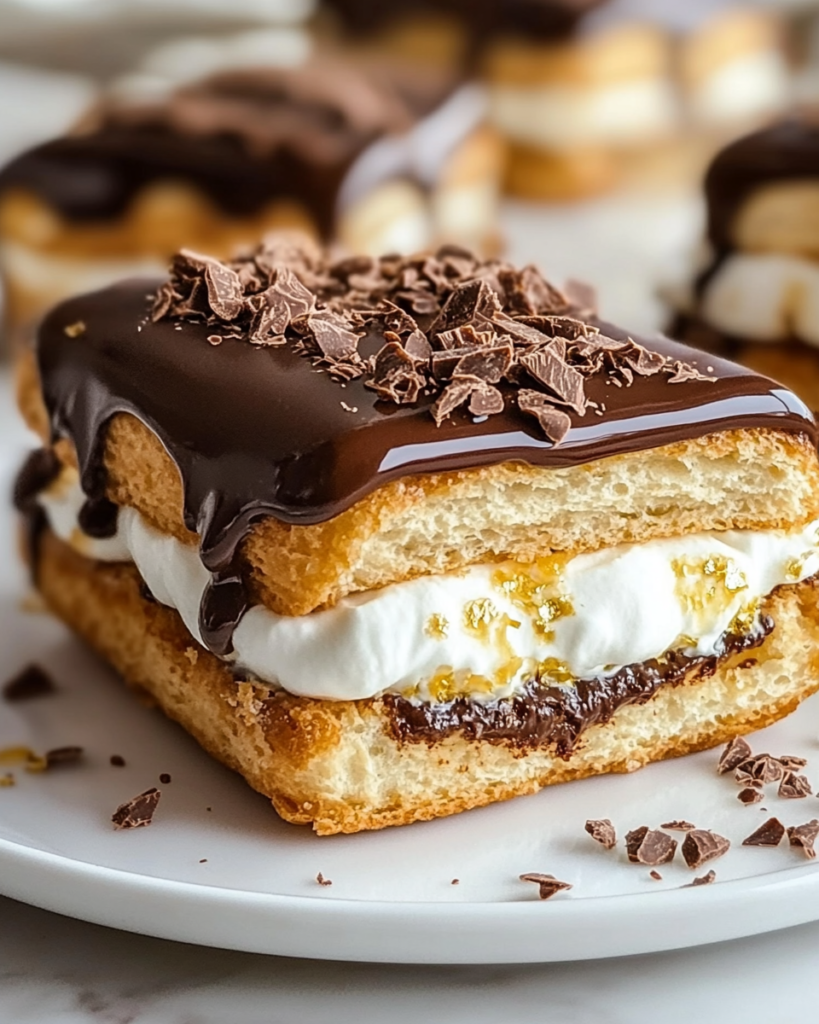 Delicia de Eclair Sin Horno