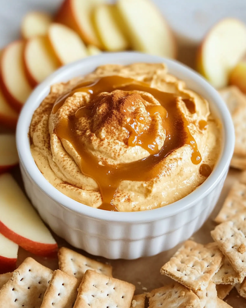 Dip de Queso Crema de Calabaza con Caramelo