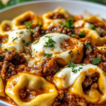 Enchiladas de Tortellini con Queso y Carne