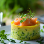 Flan Ligero de Calabacín y Salmón