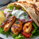 Gyro de Pollo Griego con Tzatziki