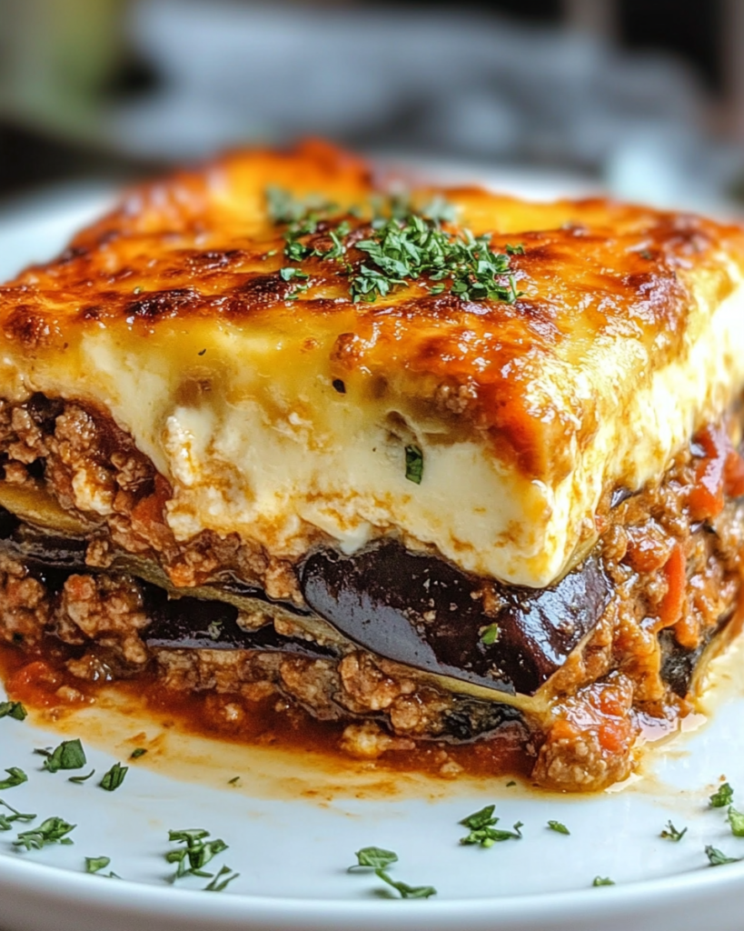 Lasaña Griega de Berenjena y Cordero