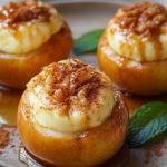 Manzanas al horno rellenas de cheesecake