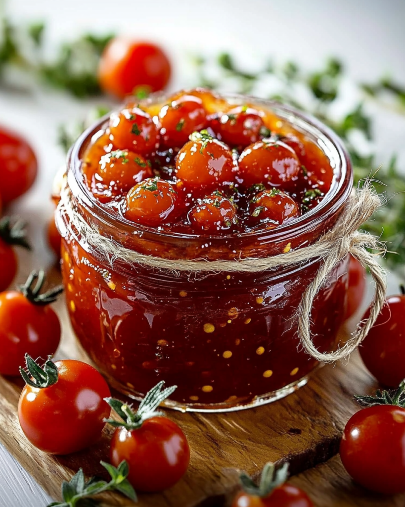 Mermelada Dulce y Picante de Tomates Cherry