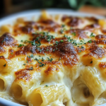 Pasta al Horno con Cebolla Francesa