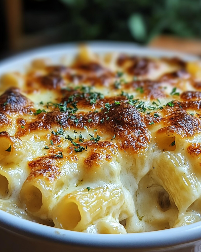 Pasta al Horno con Cebolla Francesa