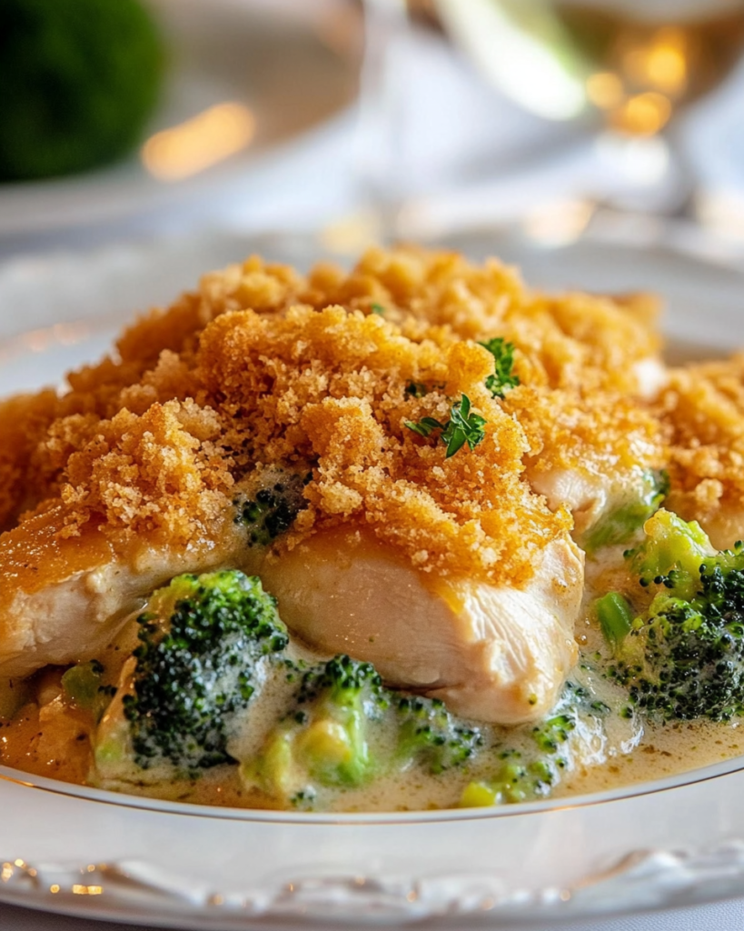 Pollo Divan con Brócoli y Salsa de Queso