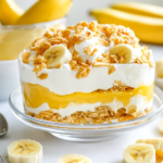 Postre de Pudding de Plátano Sin Horno