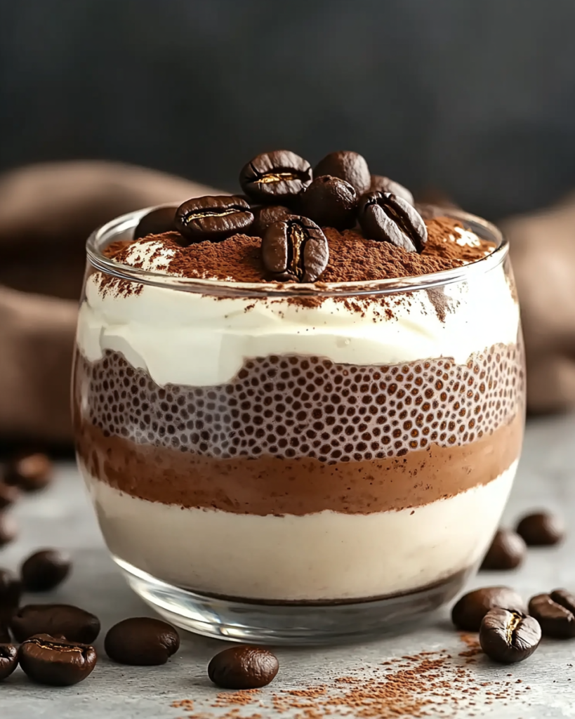 Pudín de Chía al Tiramisu