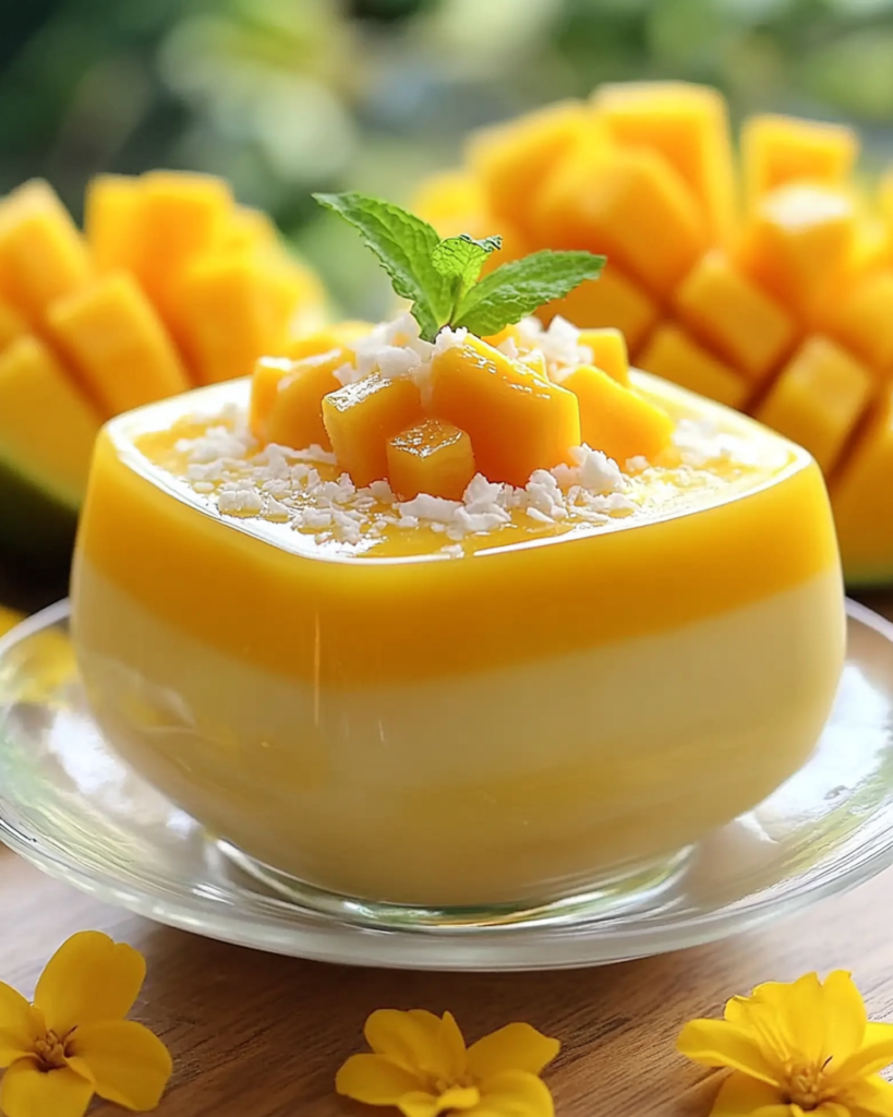 Pudín de Mango Tropical