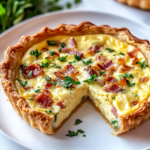 Quiche Lorraine con Masa Hoja Crujiente