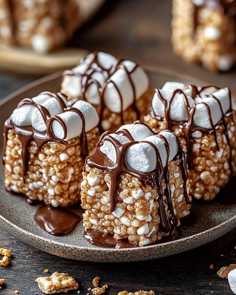Rollitos de S’more de Rice Krispie