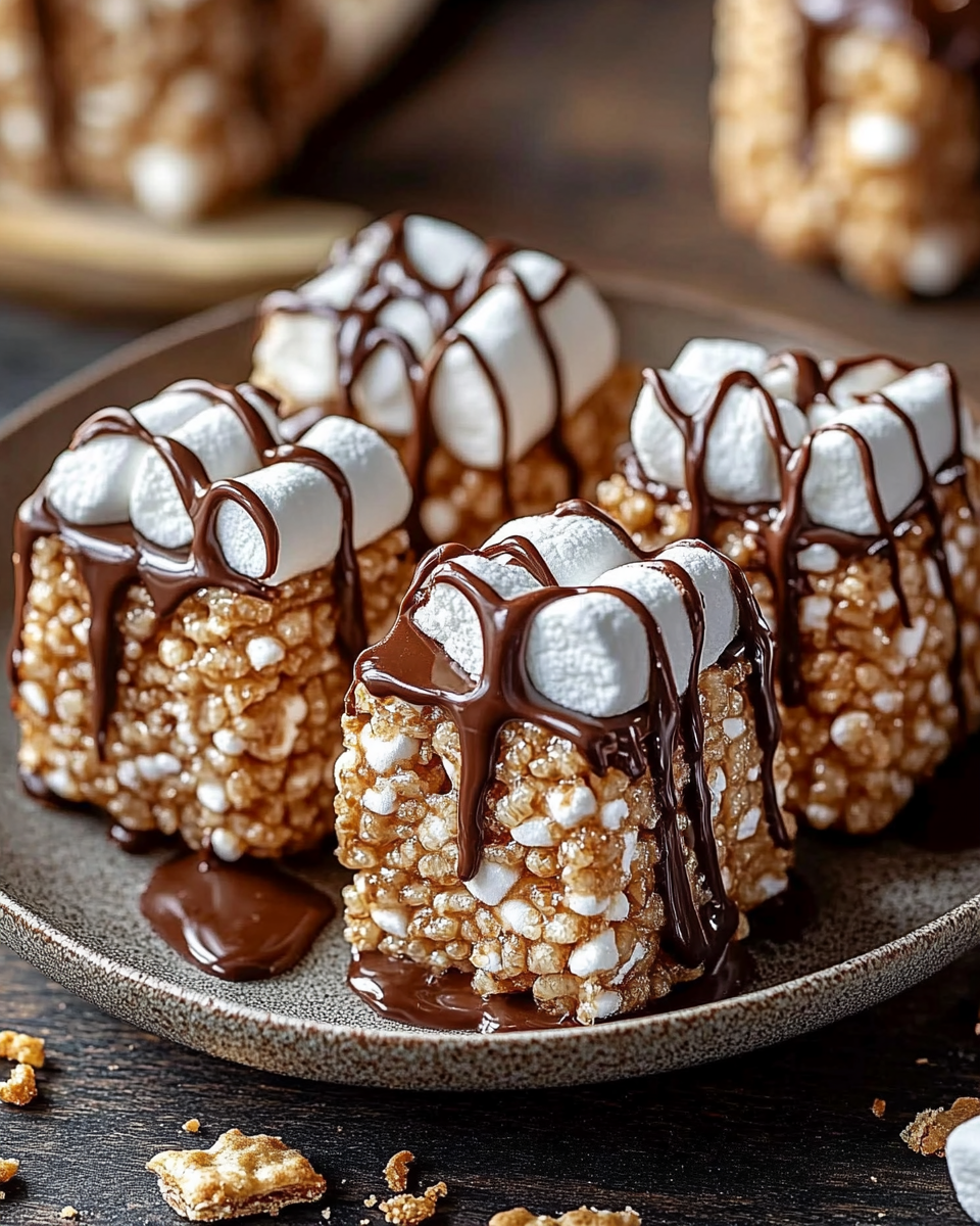 Rollitos de S’more de Rice Krispie