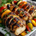 Roulade de pollo con verduras asadas en Airfryer