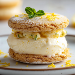 Sándwich de Helado de Mousse de Limón Invertido