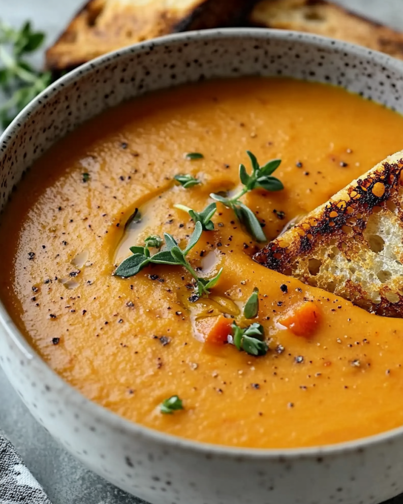 Sopa Italiana de Batata Asada