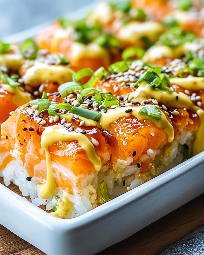 Sushi al Horno Picante de Salmón