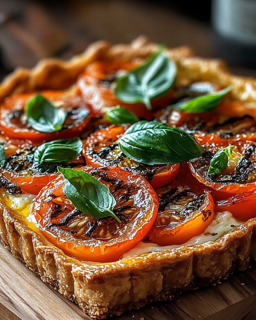 Tarta Delicia de Tomate y Albahaca