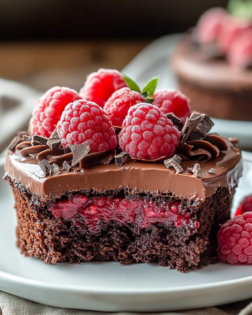 Tarta de Chocolate y Frambuesa