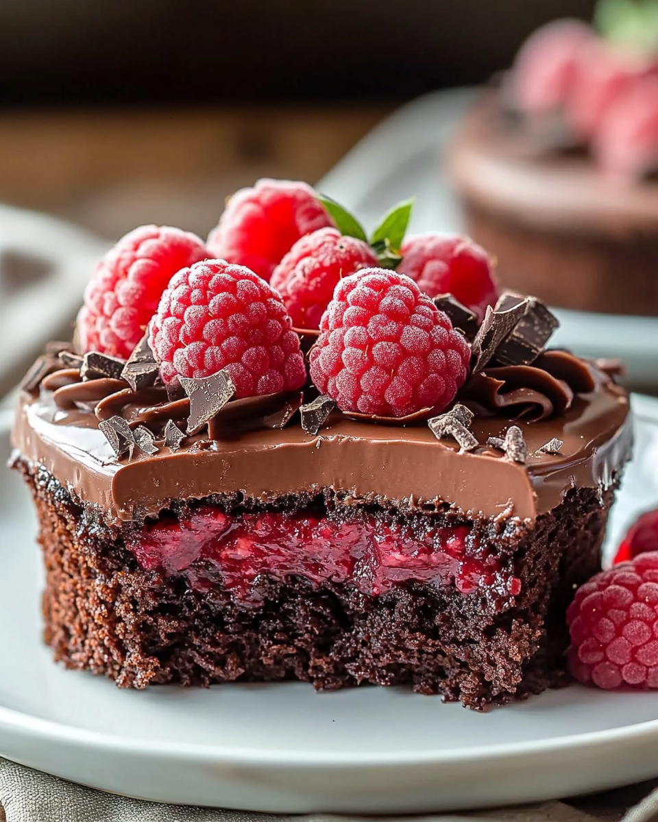 Tarta de Chocolate y Frambuesa