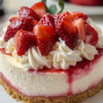 Tarta de Queso con Fresas y Crema