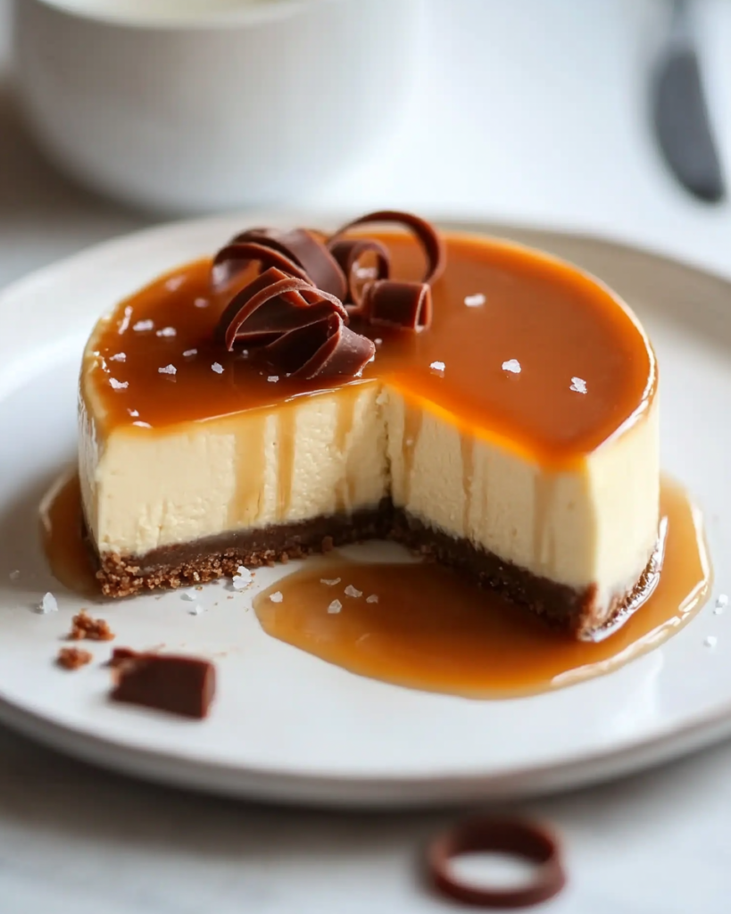 Tarta de Queso de Caramelo Salado