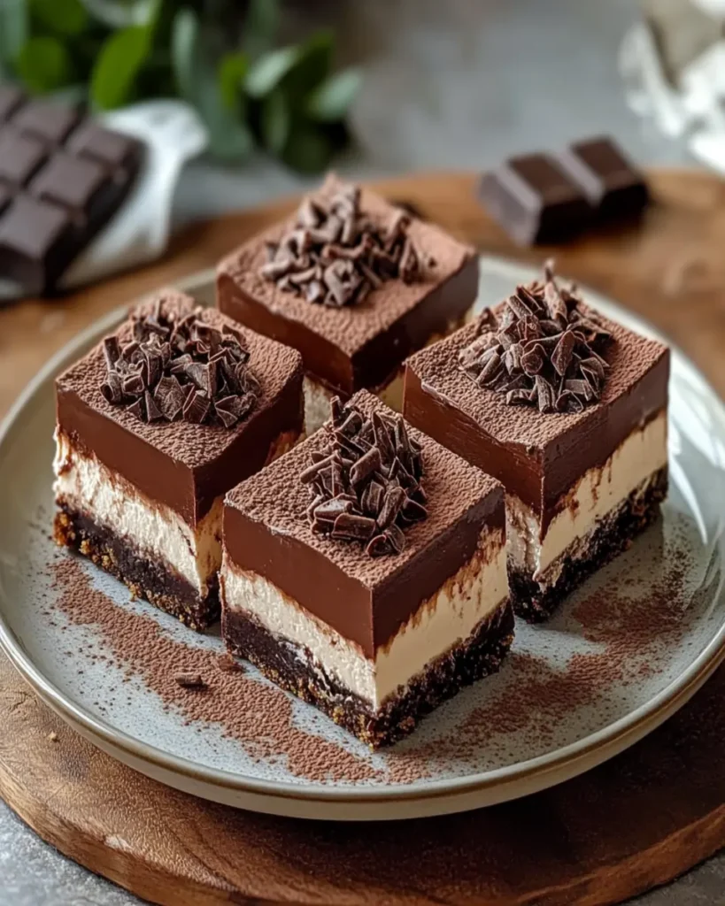 Barras de Cheesecake de Chocolate Caliente First Image First Image