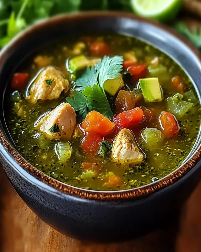 Sopa de Chile Verde Casera First Image First Image