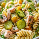 Ensalada de Pasta con Atún y Pepinillos en Vinagre First Image First Image