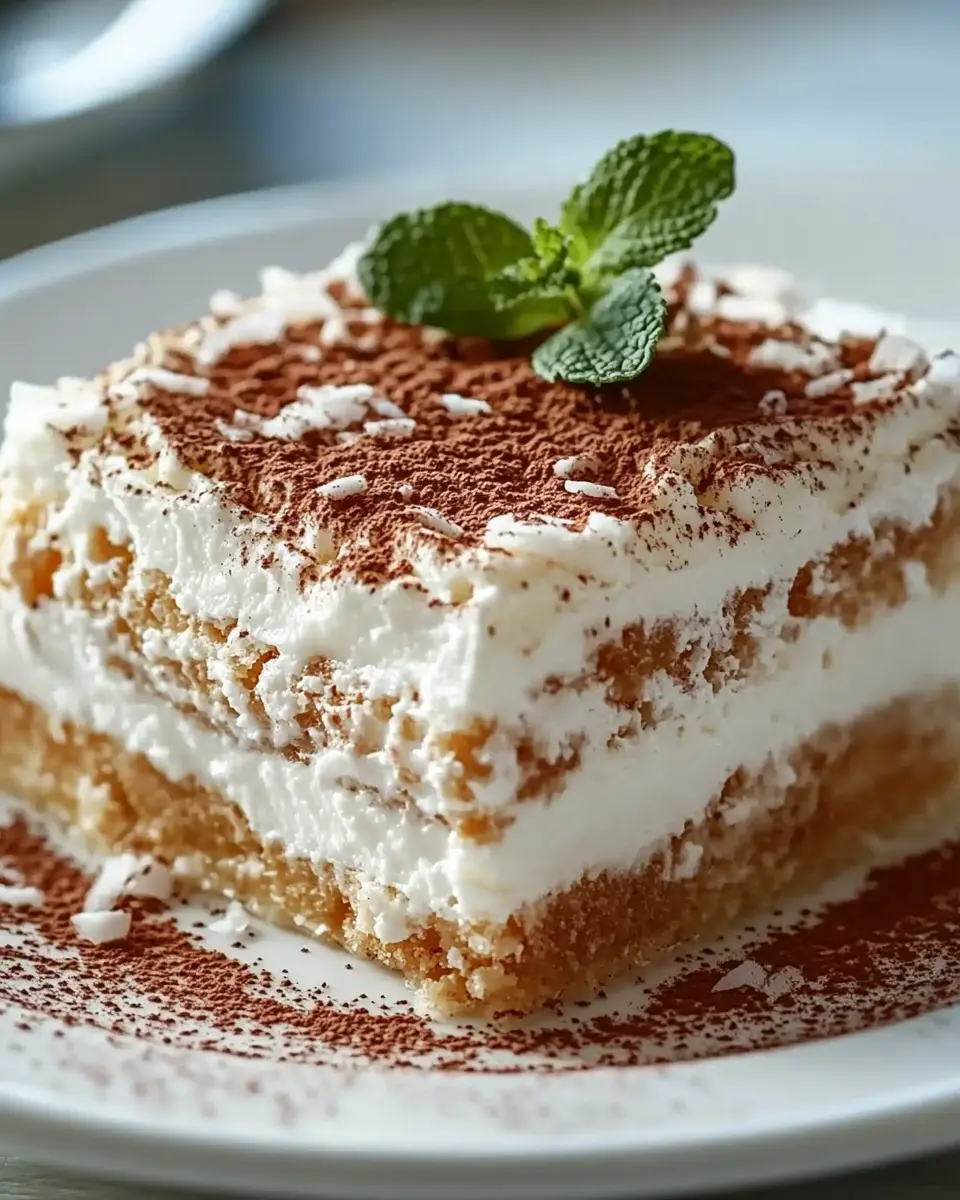 Tiramisú de Coquito y Coco First Image First Image