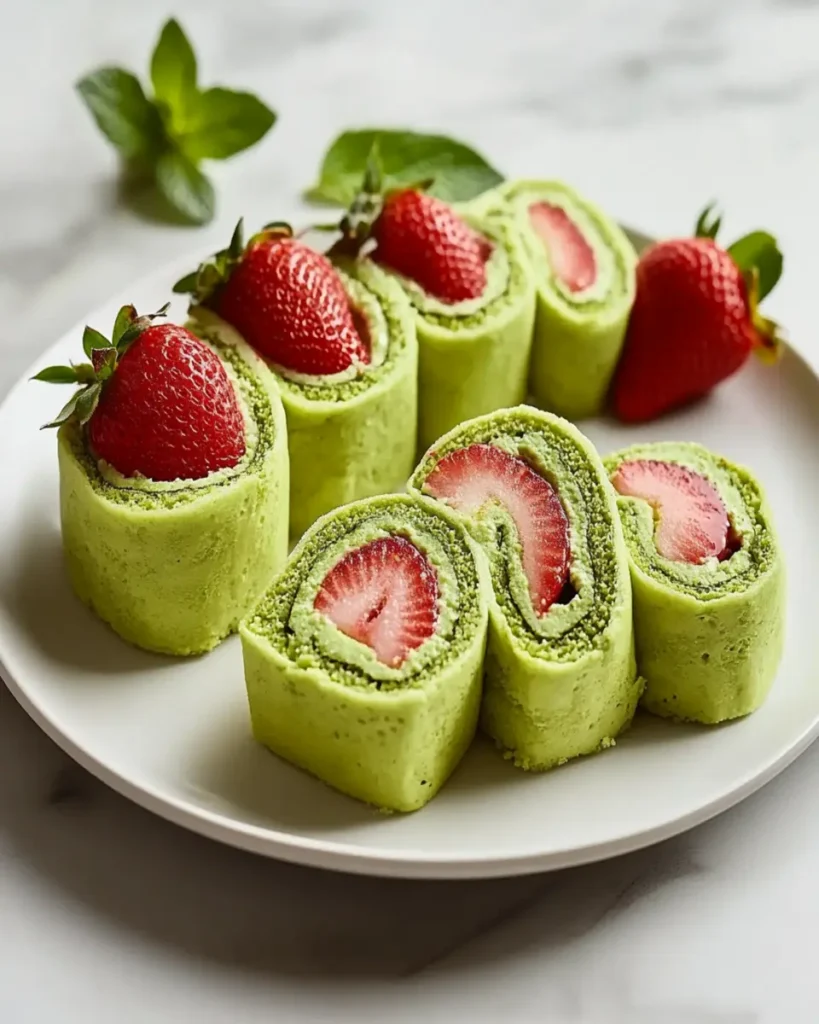 Rollos de Matcha y Fresa First Image First Image